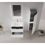 HANAH HOME Kupatilski ormarić sa umivaonikom i ogledalom (2 komada) Nest 91 v2 545 - slika 2
