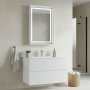 HANAH HOME Kupatilski ormarić sa umivaonikom i ogledalom (2 komada) Nest 91 v2 545 - slika 1