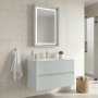 HANAH HOME Kupatilski ormarić sa umivaonikom i ogledalom (2 komada) Nest 91 v2 548 - slika 1
