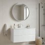 HANAH HOME Kupatilski ormarić sa umivaonikom i ogledalom (2 komada) Moonlight 90 v2 388 - slika 1