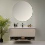 HANAH HOME Kupatilski ormarić sa umivaonikom i ogledalom (2 komada) Elegant Grey Hrast - slika 2