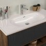 HANAH HOME Kupatilski ormarić sa umivaonikom i ogledalom (2 komada) Elegant Miling Hrast - slika 4