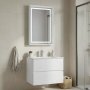 HANAH HOME Kupatilski ormarić sa umivaonikom i ogledalom (2 komada) Nest 71 v2 539 - slika 1