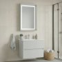 HANAH HOME Kupatilski ormarić sa umivaonikom i ogledalom (2 komada) Nest 71 v2 542 - slika 1