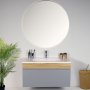 HANAH HOME Kupatilski ormarić sa umivaonikom i ogledalom (2 komada) Harmony Light Grey - slika 2
