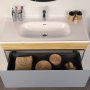 HANAH HOME Kupatilski ormarić sa umivaonikom i ogledalom (2 komada) Harmony Light Grey - slika 5