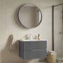 HANAH HOME Kupatilski ormarić sa umivaonikom i ogledalom (2 komada) Moonlight 70 v2 384 - slika 1