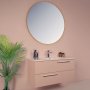 HANAH HOME Kupatilski ormarić sa umivaonikom i ogledalom (2 komada) Serenity Rose - slika 1