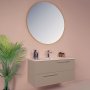 HANAH HOME Upatilski ormarić sa umivaonikom i ogledalom (2 komada) Serenity Latte - slika 1