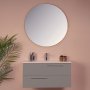 HANAH HOME Kupatilski ormarić sa umivaonikom i ogledalom (2 komada) Serenity Grey - slika 2