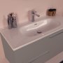 HANAH HOME Kupatilski ormarić sa umivaonikom i ogledalom (2 komada) Serenity Grey - slika 3