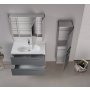 HANAH HOME Kupatilski ormarić sa umivaonikom i ogledalom (2 komada) Nuvola 100 v2 180 - slika 2