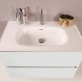 HANAH HOME Kupatilski ormarić sa umivaonikom i ogledalom (2 komada) Simple 80 White - slika 3