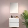 HANAH HOME Kupatilski ormarić sa umivaonikom i ogledalom (2 komada) Simple 60 White - slika 2