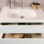 HANAH HOME Kupatilski ormarić sa umivaonikom i ogledalom (2 komada) Simple 60 White - slika 5