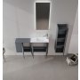 HANAH HOME Kupatilski ormarić sa umivaonikom i ogledalom (2 komada) Perla 110 346 - slika 2