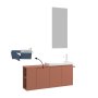 HANAH HOME Kupatilski ormarić sa umivaonikom i ogledalom (2 komada) Perla 110 347 - slika 3