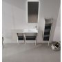 HANAH HOME Kupatilski ormarić sa umivaonikom i ogledalom (2 komada) Perla 110 550 - slika 2