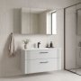 HANAH HOME Kupatilski ormarić sa umivaonikom i ogledalom (2 komada) Bari 100 v2 250 - slika 1