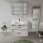 HANAH HOME Kupatilski ormarić sa umivaonikom i ogledalom (2 komada) Bari 100 v2 251 - slika 2