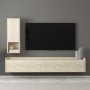 HANAH HOME TV polica Sema Travertine - slika 1