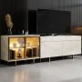 HANAH HOME TV polica Vienna Travertine Gold - slika 1