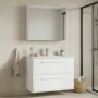 HANAH HOME Kupatilski ormarić sa umivaonikom i ogledalom (2 komada) Nuvola 80 v2 188 - slika 1