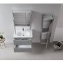 HANAH HOME Kupatilski ormarić sa umivaonikom i ogledalom (2 komada) Nuvola 80 v2 186 - slika 2