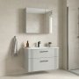 HANAH HOME Kupatilski ormarić sa umivaonikom i ogledalom (2 komada) Bari 85 v2 240 - slika 1