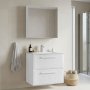 HANAH HOME Kupatilski ormarić sa umivaonikom i ogledalom (2 komada) Nuvola 65 v2 193 - slika 1