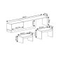 HANAH HOME TV polica Nest Travertine Warm Oak - slika 5