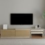 HANAH HOME TV polica Nest Travertine Warm Oak - slika 1