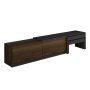HANAH HOME TV polica Nest Anthracite Antique Walnut - slika 5