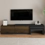 HANAH HOME TV polica Nest Anthracite Antique Walnut - slika 1