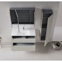 HANAH HOME Kupatilski ormarić sa umivaonikom i ogledalom (2 komada) Messina 100 v2 388 - slika 2
