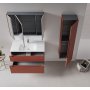 HANAH HOME Kupatilski ormarić sa umivaonikom i ogledalom (2 komada) Messina 100 v2 389 - slika 2