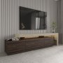 HANAH HOME TV polica Beliz Travertine Walnut - slika 2
