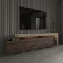 HANAH HOME TV polica Beliz Travertine Walnut - slika 3
