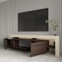 HANAH HOME TV polica Beliz Travertine Walnut - slika 4