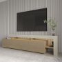 HANAH HOME TV polica Beliz Travertine Warm Oak - slika 5