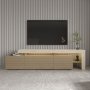 HANAH HOME TV polica Beliz Travertine Warm Oak - slika 1