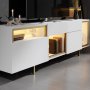 HANAH HOME TV polica Norm White Gold - slika 4