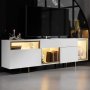 HANAH HOME TV polica Norm White Gold - slika 1