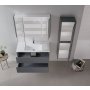 HANAH HOME Kupatilski ormarić sa umivaonikom i ogledalom (2 komada) Arno 100 760 - slika 2
