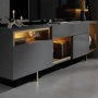 HANAH HOME TV polica Norm Anthracite Gold - slika 4