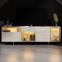 HANAH HOME TV polica Norm Travertine Gold - slika 2