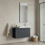 HANAH HOME Kupatilski ormarić sa umivaonikom i ogledalom (2 komada) Perla 80 336 - slika 1