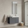 HANAH HOME Kupatilski ormarić sa umivaonikom i ogledalom (2 komada) Perla 80 570 - slika 1