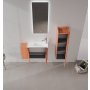 HANAH HOME Kupatilski ormarić sa umivaonikom i ogledalom (2 komada) Perla 80 337 - slika 2