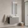 HANAH HOME Kupatilski ormarić sa umivaonikom i ogledalom (2 komada) Perla 80 571 - slika 1